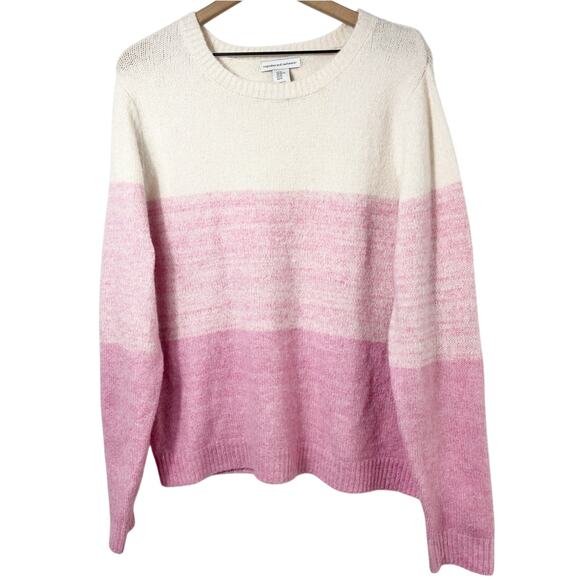 CUPCAKES AND CASHMERE COLOR BLOCK SOFT KNIT WOMEN SOFT SWEATER SIZE XL - Picture 1 of 4